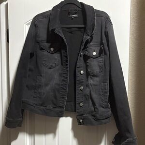 Trendy Black Denim Jacket